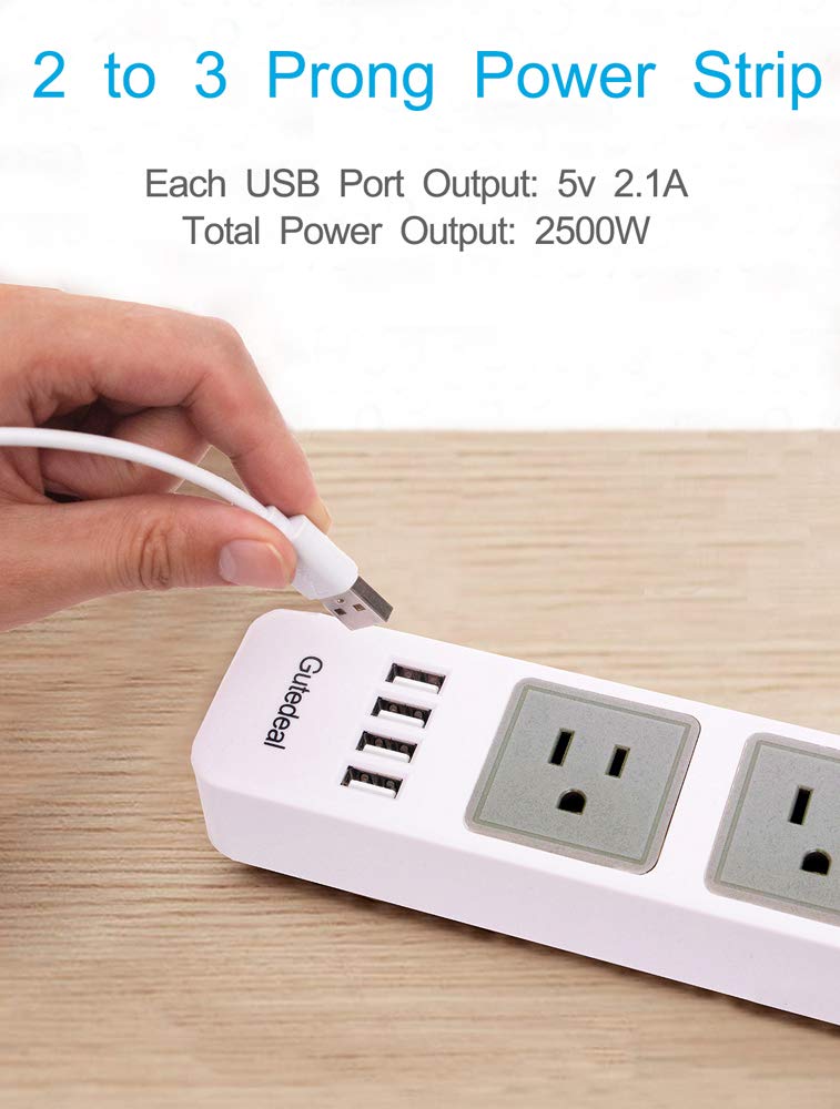 Gutedeal extension cord nine point eight feet for flexible reach.
