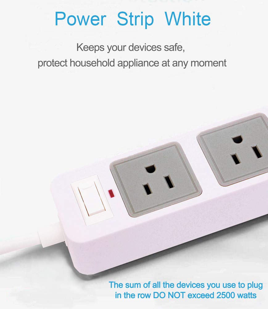 Gutedeal widely spaced outlets fit larger plugs.