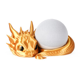 Guwewu dragon stand front view showing gold finish and stable speaker support