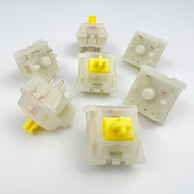 GUYEKS Milky Yellow Pro V2 packaging box protects pins.