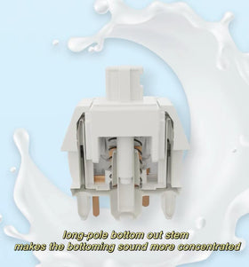 GUYEKS creamy linear switch pre-lubed for silky, stable keystrokes.