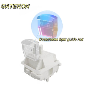 GUYEKS RGB-ready 5-pin switches compatible with MX keyboards.