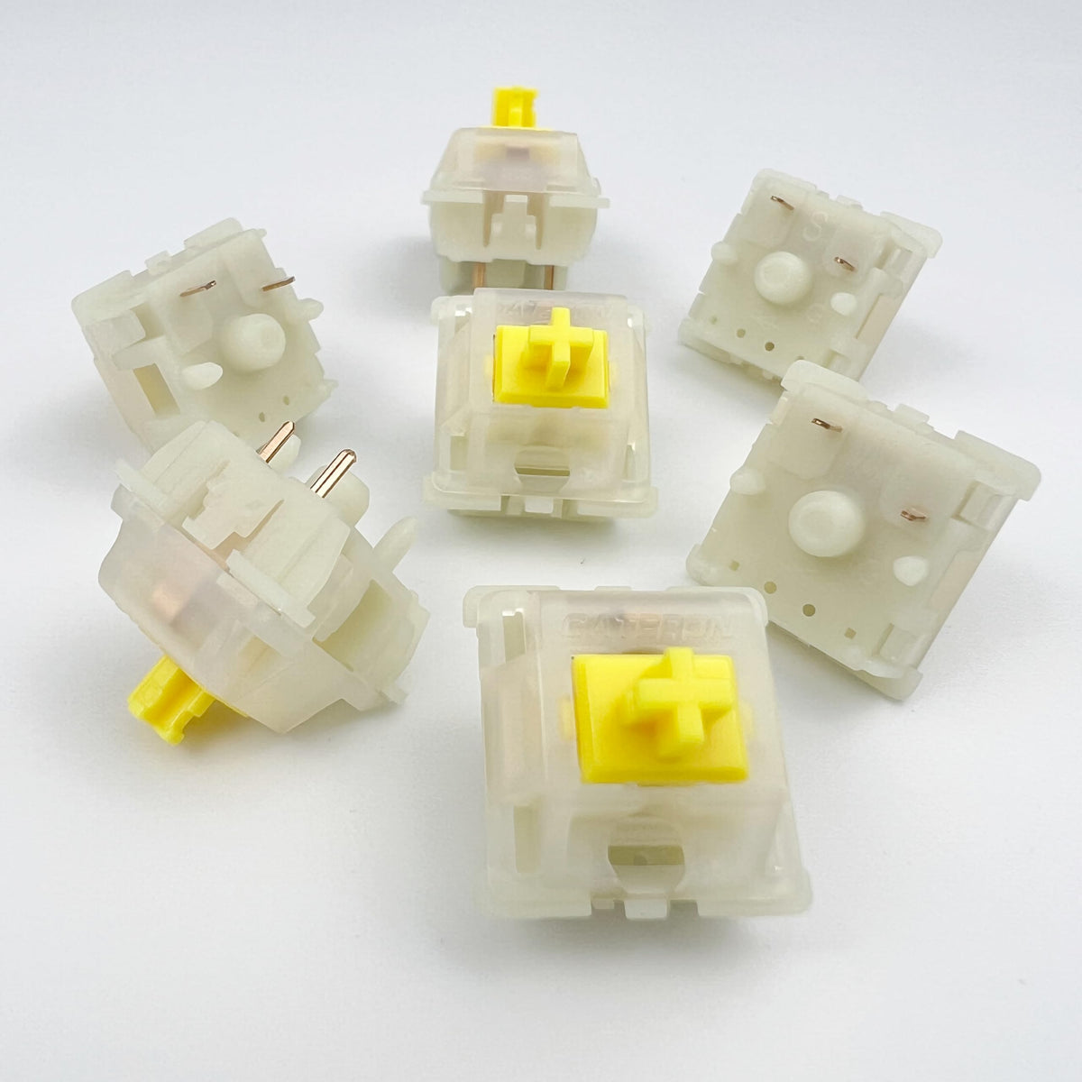 GUYEKS Gateron Milky Yellow Pro V2 switch bottom cover copper core stability.