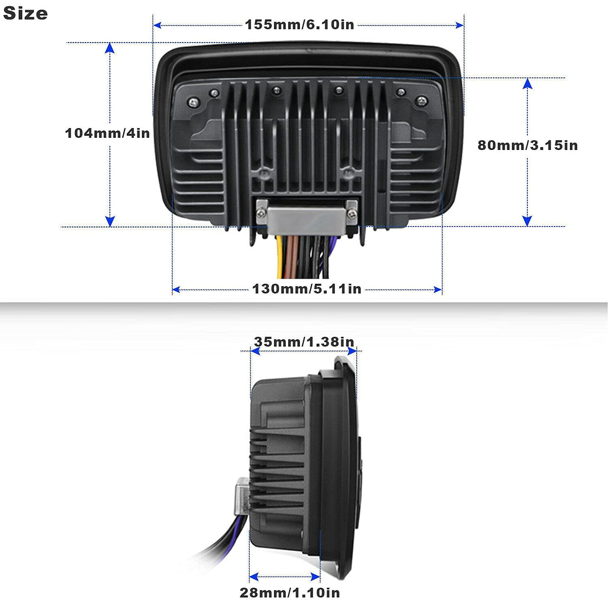Guzare IPX6 waterproof system on boats and golf carts
