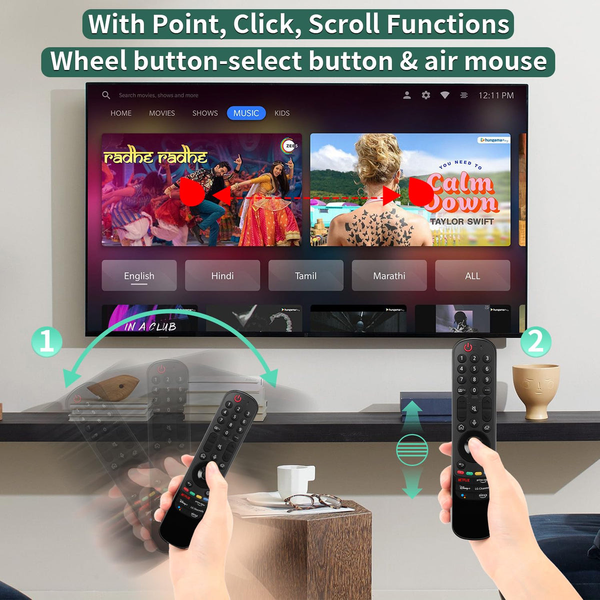 Gvirtue MR22GN with voice control feature allows hands-free search and control
