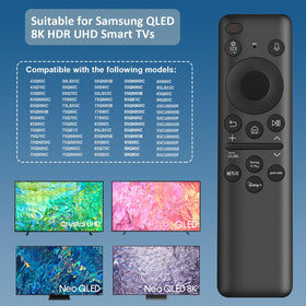 Gvirtue remote back view highlighting rechargeable battery compartment and label benefit