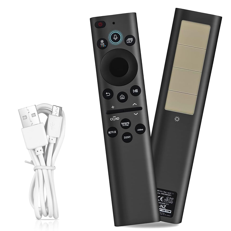 Gvirtue remote front view showing buttons and layout for easy navigation