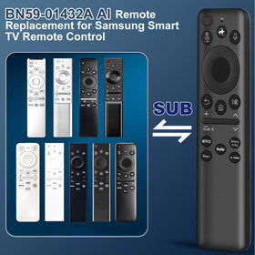 Gvirtue replacement Samsung remote battery compartment shows easy two AA batteries.