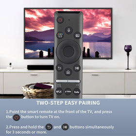 Gvirtue Samsung remote in box showing easy setup contents