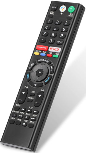 Gvirtue RMF-TX310U remote front view for Sony TVs and quick access