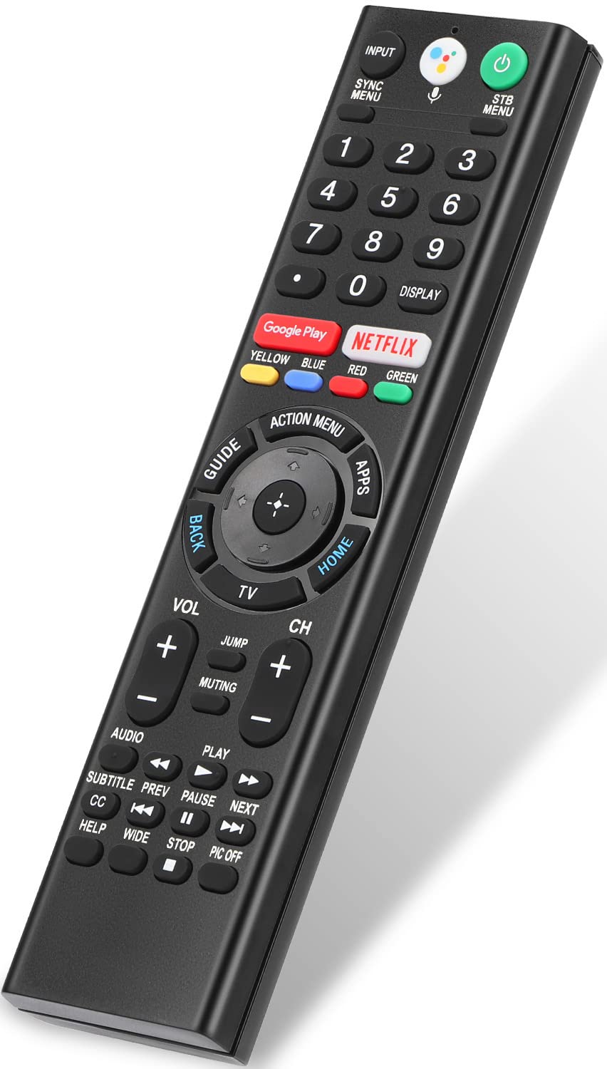 Gvirtue RMF-TX310U remote front view for Sony TVs and quick access