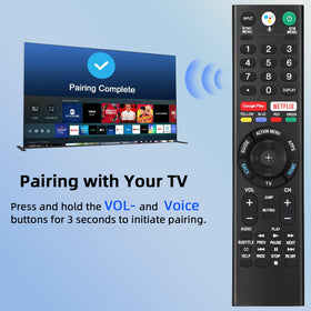 Gvirtue RMF-TX310U remote paired with TV for reliable wireless control