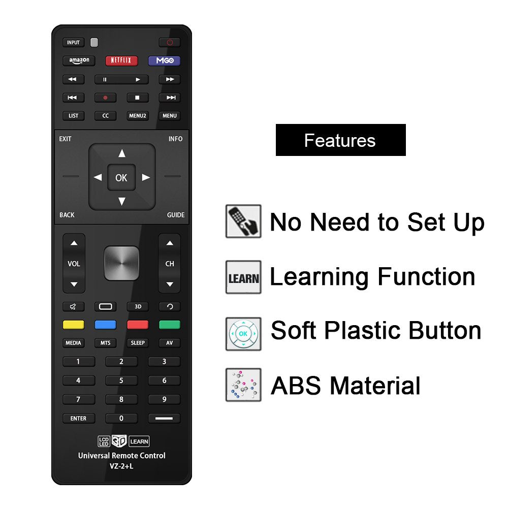 Gvirtue universal remote with 1-year warranty and dedicated customer service