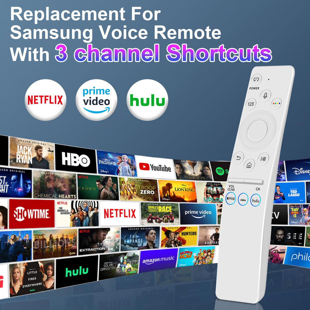 Gvirtue voice remote works from up to 40 feet for convenient TV control