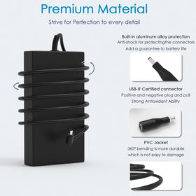GVKRLXZ 230W adapter with 4.5x3.0mm tip adds versatility.