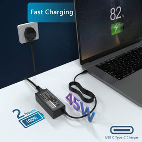 GVKRLXZ 45W USB-C charger cable connection highlight oxygen-free copper wiring