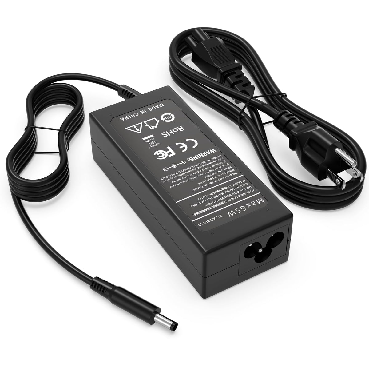 GVKRLXZ 65W adapter for Dell Inspiron with a 4.5mm barrel tip, reliable power on the go.