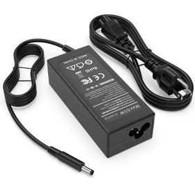 GVKRLXZ 65W AC adapter front view, compact power for Dell Inspiron.