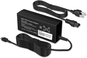 GVKRLXZ 65W USB-C charger front view, compact travel-ready for HP ProBook.