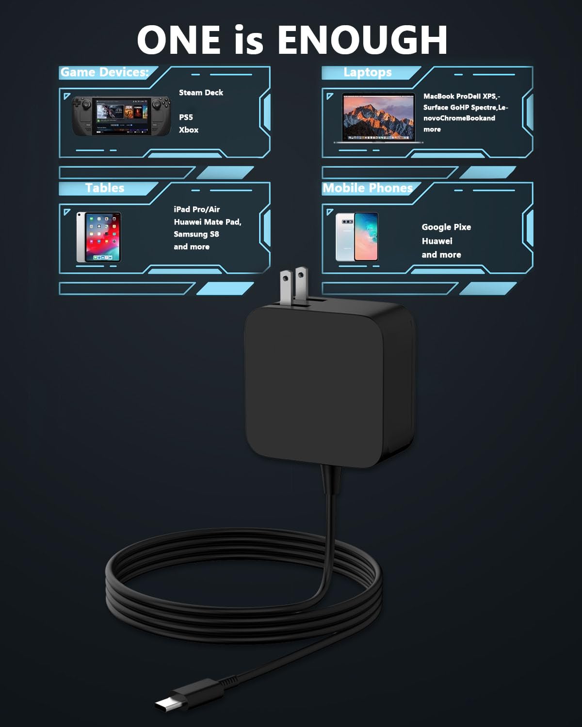 GVKRLXZ portable charger works as a reliable backup for office, home, or travel