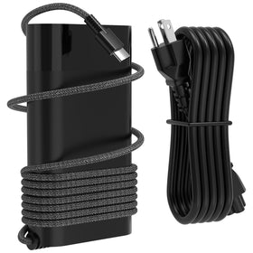 GVKRLXZ 65W USB-C laptop charger powering compatible notebooks quickly and safely.