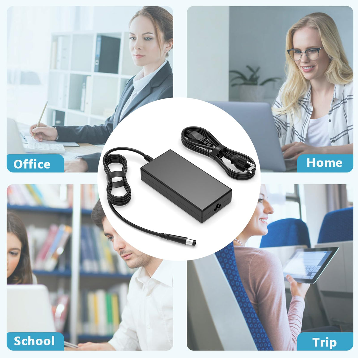 GVKRLXZ 180W AC adapter travel-ready for on-the-go charging