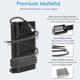 GVKRLXZ travel-friendly charger ideal for on-the-go work.