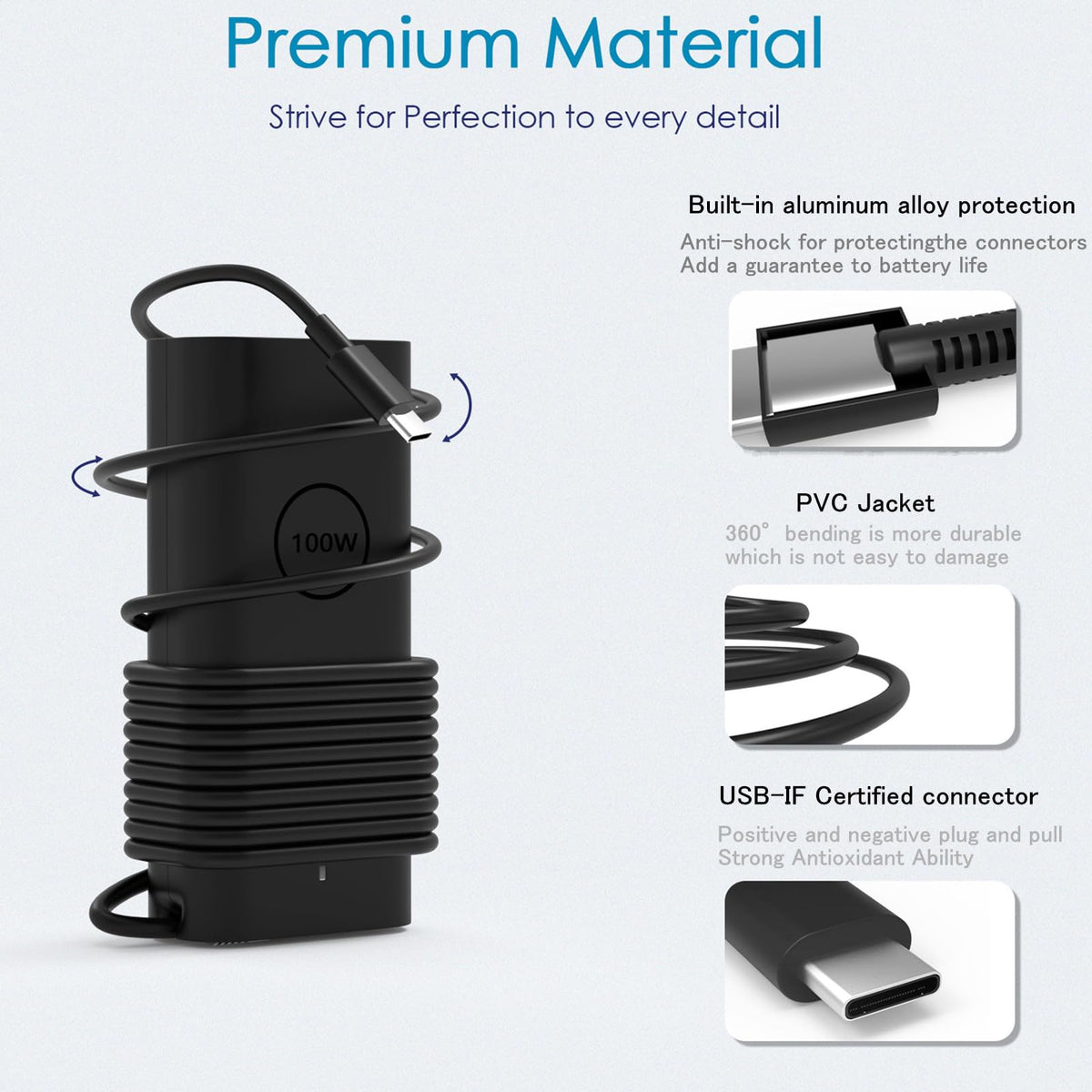 GVKRLXZ travel-friendly charger for on-the-go productivity