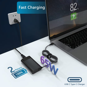 GVKRLXZ USB-C connector closeup demonstrating secure PD connection benefit