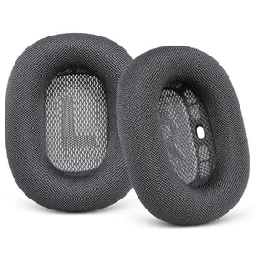 G GVOEARS AirPods Max mesh ear cushions in space gray enhance comfort and fit