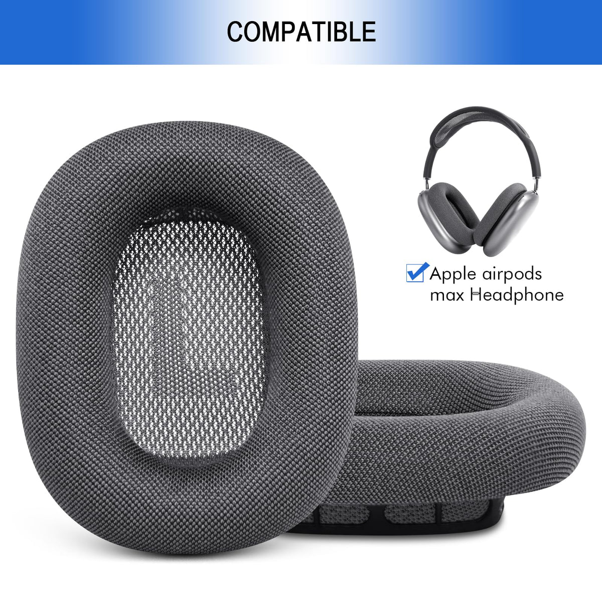 G GVOEARS ear pads with memory foam improve noise isolation and listening comfort
