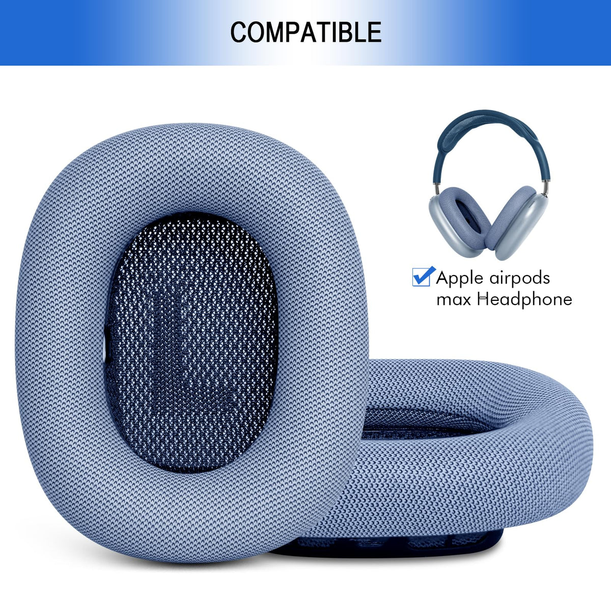GVOEARS AirPods Max earcups with magnetic attachment for a secure fit