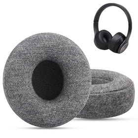 G GVOEARS Beats Solo 3 earpads close-up showcasing velour comfort and durable stitching.