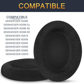 Gvoears close-up of dense velour texture offering soft skin-friendly surface