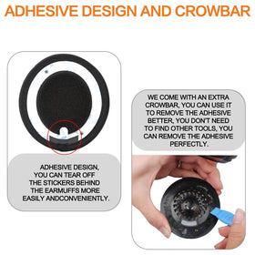 Gvoears earpads kit contents photo showing adhesives and tools