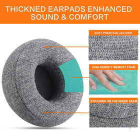 G GVOEARS easy installation guide for tool-free earpad replacement.
