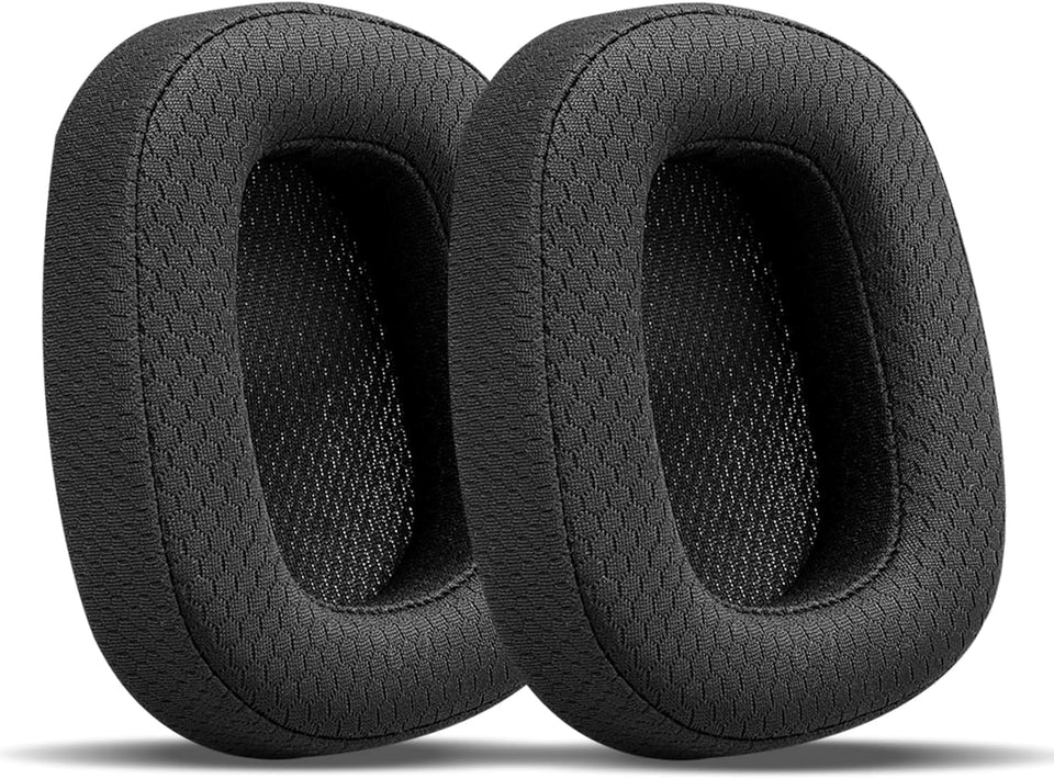 GVOEARS front view showing replacement pads for Logitech, restores comfort