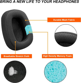 GVOEARS installation demo on Logitech headset, easy snap-in fit
