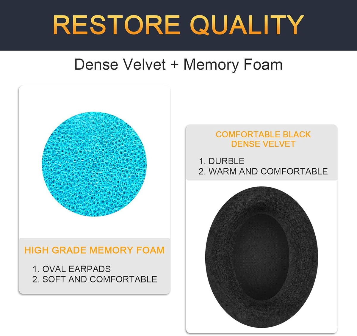 Gvoears ear pads installed on Sennheiser HD598 improving comfort and fit
