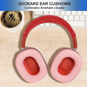 GVOEARS lifestyle photo jogging wearing AirPods Max showing stable fit benefit