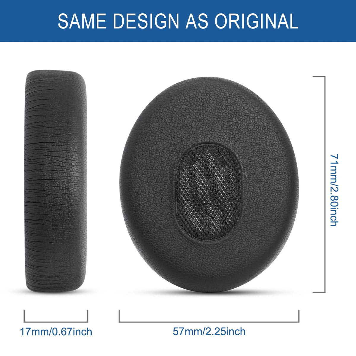 GVOEARS protein leather texture highlighting sweat resistance