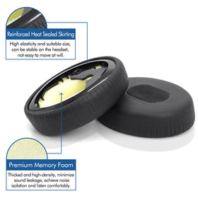 GVOEARS pads next to ruler showing accurate size fit