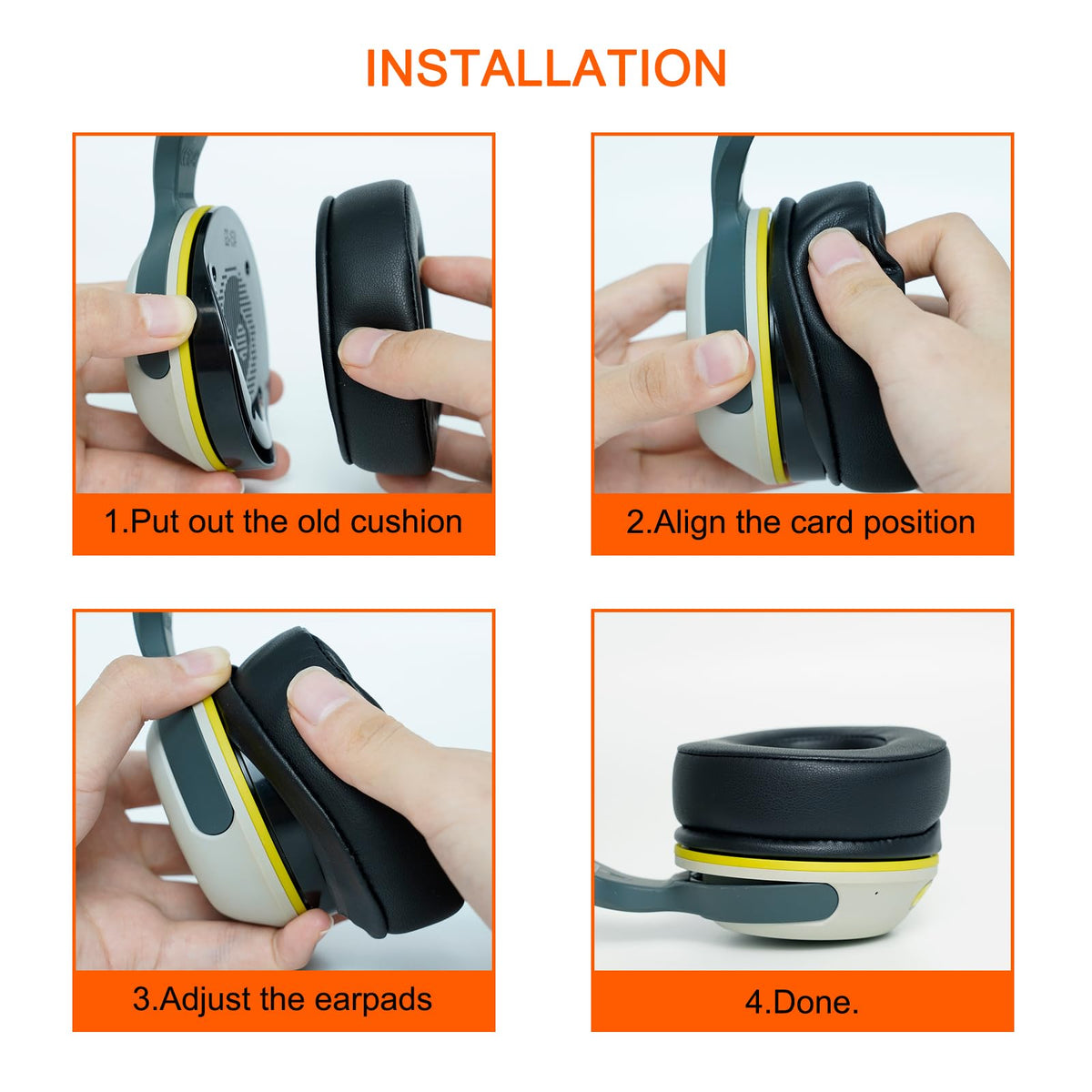 G GVOEARS included wipe pads and packaging for easy pre-install cleaning