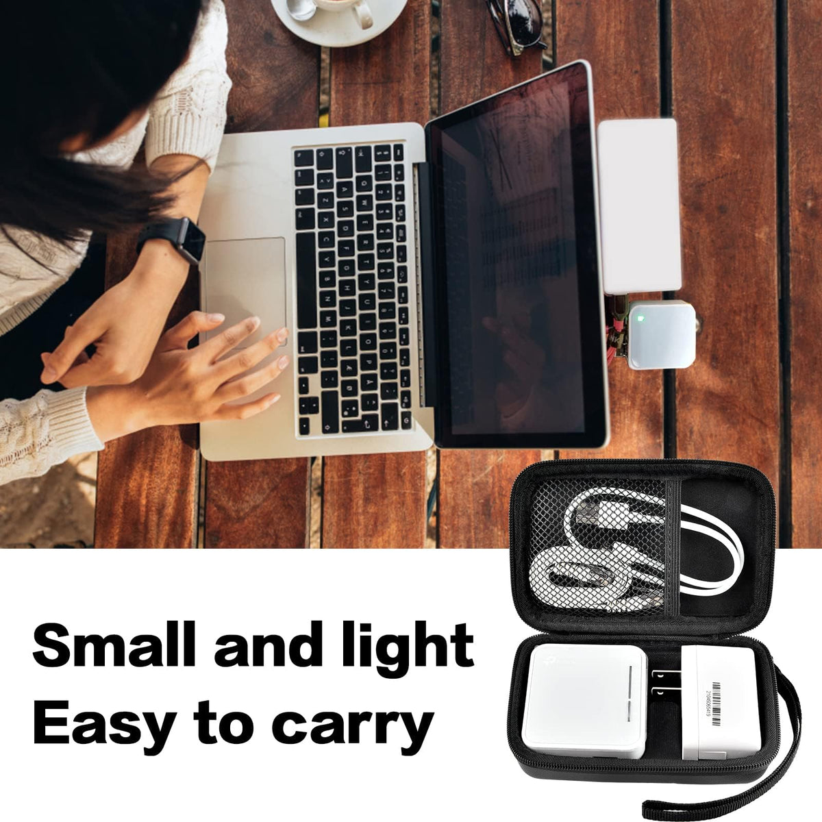 GWCASE in travel bag with router offering tidy transport and quick access
