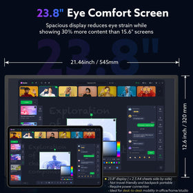 GWSGUT IPS panel with 178 degree viewing for shared sessions.