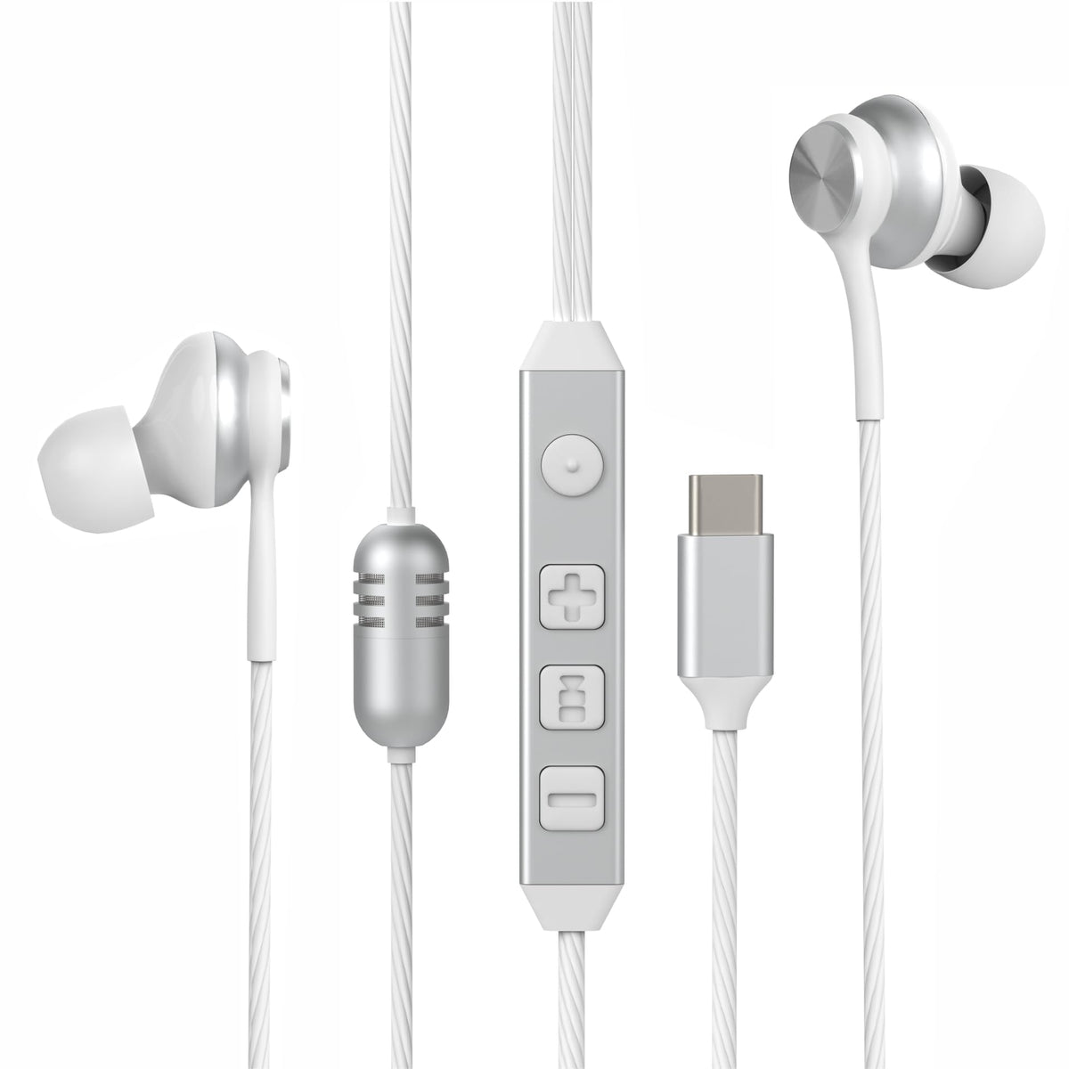 GWVTJQ USB-C in-ear headphones in KTV mode boost vocal clarity for singing sessions.