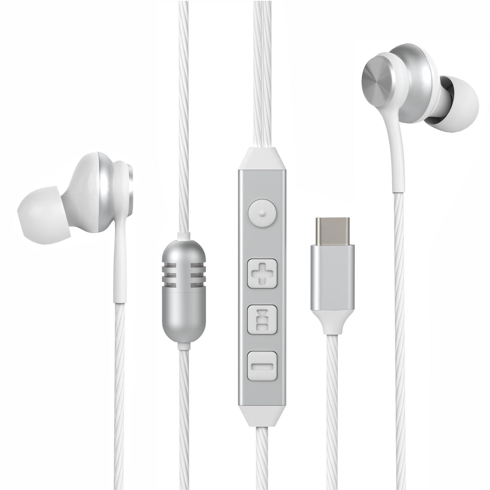GWVTJQ USB-C in-ear headphones in KTV mode boost vocal clarity for singing sessions.