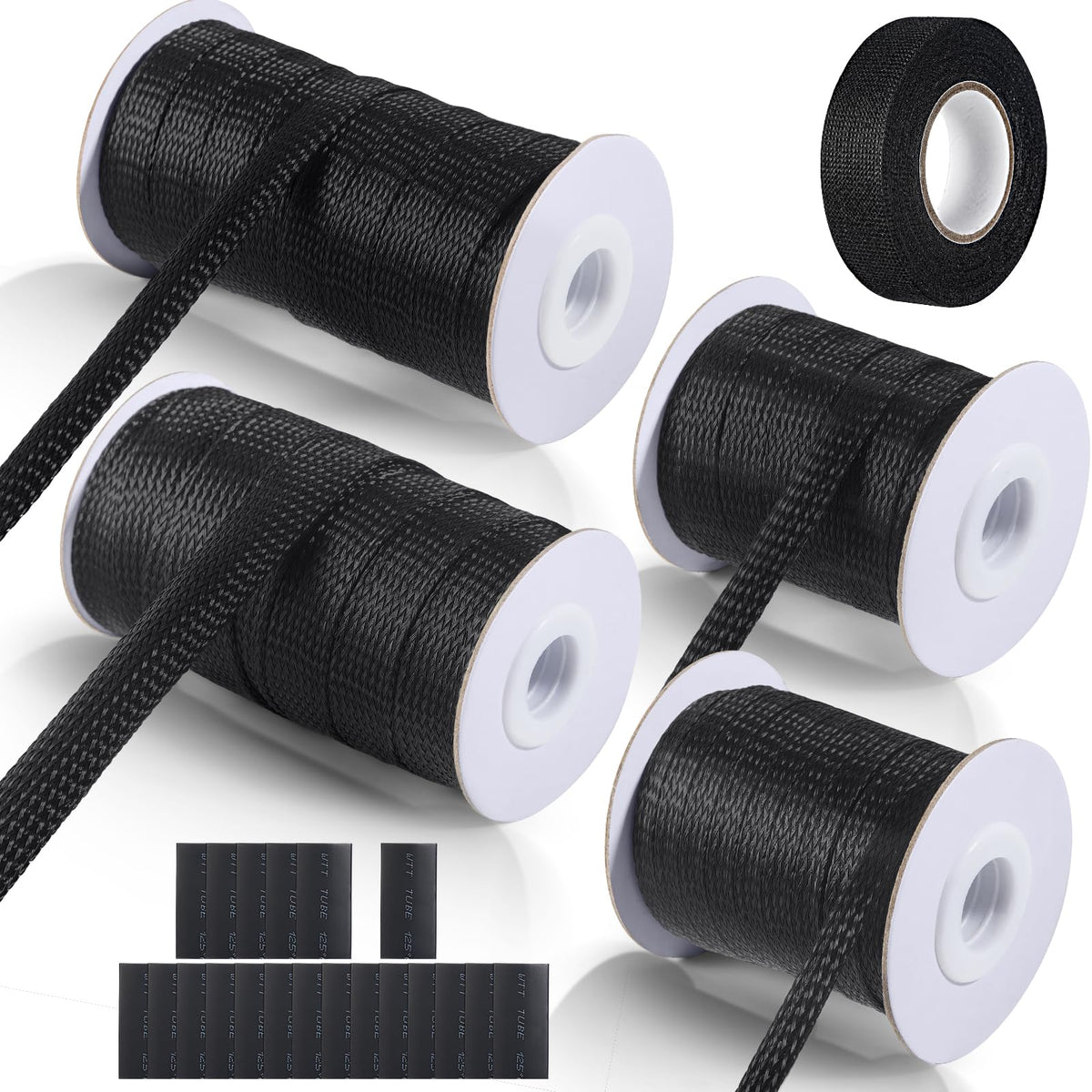 GYHCHJDZ kit front packaging showing all sleeving sizes and extras