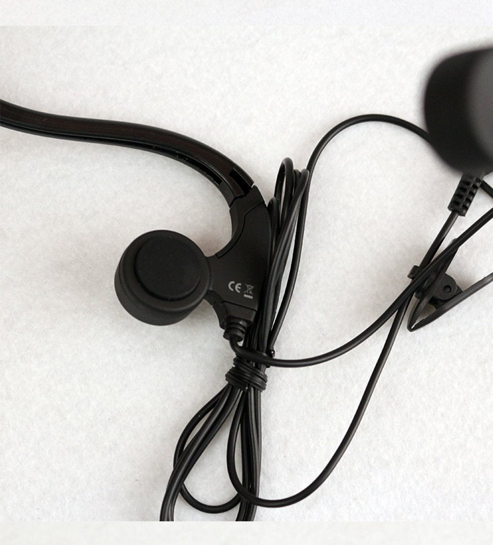 GZCRDZ bone conduction headphones in use during cycling with traffic awareness.
