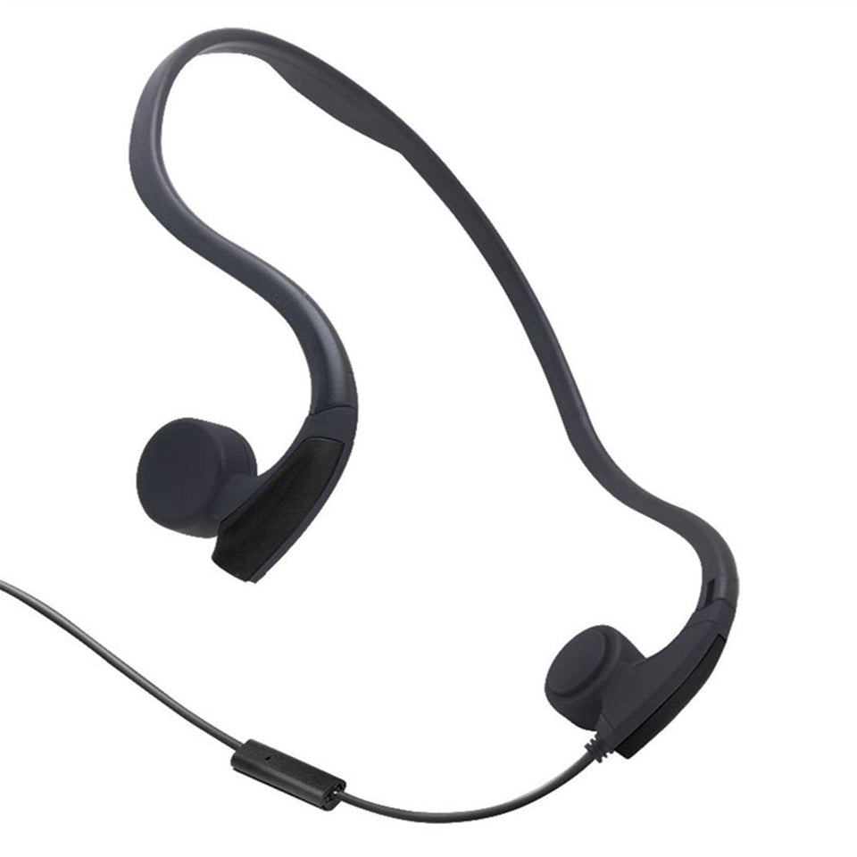 GZCRDZ bone conduction headphones front view, lightweight and comfortable for workouts.